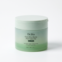 Dr. Bio Green Rice Tónico Exfoliante | Biome Pore Toner Pad 2 en 1 | 60 pads